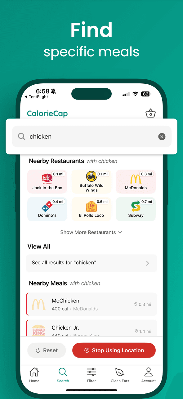 Restaurant selection